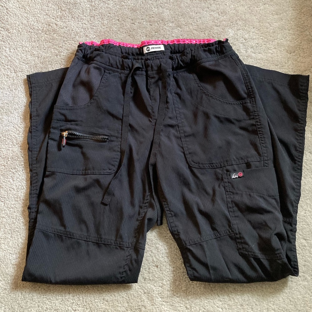 Koi Lite Black Scrub Pants - Petite XS SECOND PAIR